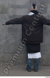 Whole Body Man T poses Slim Standing Street photo references